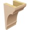 Ekena Millwork 5"W x 5"D x 10"H Wide Hughes Rough Cedar Woodgrain TimberThane Corbel, Primed Tan CORUR05X05X10HUGRCPR - alternate 6